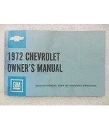 1972 CHEVROLET CHEVY CAPRICE IMPALA BISCAYNE BEL AIR Owners Manual 15989 - £13.28 GBP