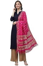 Women&#39;s Tribal Floral Cotton Embroided Dupatta Scarf For Party Wear - £11.72 GBP