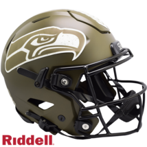 Seattle Seahawks Helmet Riddell Authentic Full Size SpeedFlex Style Salute To Se - $707.99