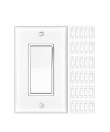 Amico 30 Pack Single Pole Light Switch with Wall Plate, UL Listed, 15A 1... - $833.85 MXN