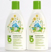 2 Bottles Babyganics 9 Oz Chamomile Verbena Bubble Bath Plant Derived In... - $20.99