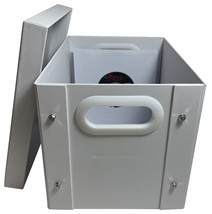 CheckOutStore White 7&quot; Vinyl Record 45 RPM Storage Box - £16.50 GBP+