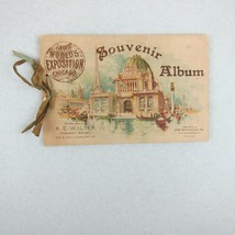 Antique Victorian Trade Card Booklet 1893 Chicago Worlds Fair Columbian Exp RARE - £78.55 GBP