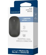 Insignia - Wireless Optical 3-Button Travel Mouse - Slim - Black - NEW - $18.96 CAD