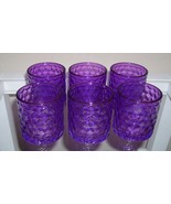 Set of 6 - Richland Glass Votive and Tealight Holder Purple - $12.99