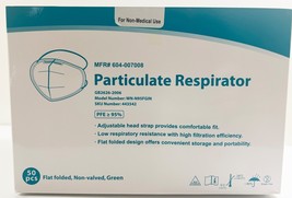 N95 Respirator Mask Winner Model WN-N95FGIN 50 Pack For Non Medical Use ... - €16,91 EUR