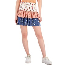 Derek Heart Juniors&#39; Tiered Print Mini Skirt Ditsy Floral M B4HP - €9,58 EUR