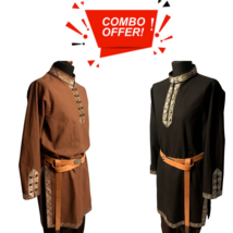 Medieval Celtic Viking Tunic Combo Offer renaissance shirt SCA Larp Best Gift - £85.07 GBP+