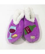 Snoozies Women&#39;s Wine O&#39;Clock  Non Skid Slippers Medium 7/8 - $17.80 CAD