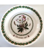 Portmeirion Botanic Garden 1993 Annual Christmas Salad Plate Christmas Rose - $44.88 CAD