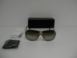 GIVENCHY New Sunglasses mens SGV 462 brown lenses gold gray frame authentic - $197.95