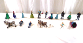 Disney Frozen Cake Toppers PVC figures Disney Princess Figure Lot of 17 Toys - £18.38 GBP