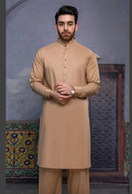 Men&#39;s kurta Pathani Suit With pajama Handmade kurta kurta party wear 100... - £25.95 GBP+