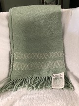New Hauyanay Weavers FTP Bridge Of Hope Peru Hand Woven Scarf  100% Cotton Green - £10.11 GBP