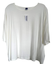 Old Navy Luxe Women’s Half Sleeve Soft Viscose Blouse Top Relax Fit Sz XS White - £10.89 GBP