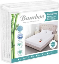 King Size Cooling Waterproof Mattress Protector Pad Cover, Bamboo Terry Top - $38.92