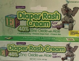 Natureplex Diaper Rash Cream 1.5 oz Infant Babies Aloe Hypoallergenic - £3.05 GBP