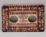 Vintage 1983 The Official Book of Thumb Wrestling Game Board - Gift Idea... - $10.79