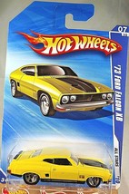 2010 Hot Wheels #125 All Stars 7/10 &#39;73 FORD FALCON XB Yellow Variant wChrome5Sp - £8.26 GBP