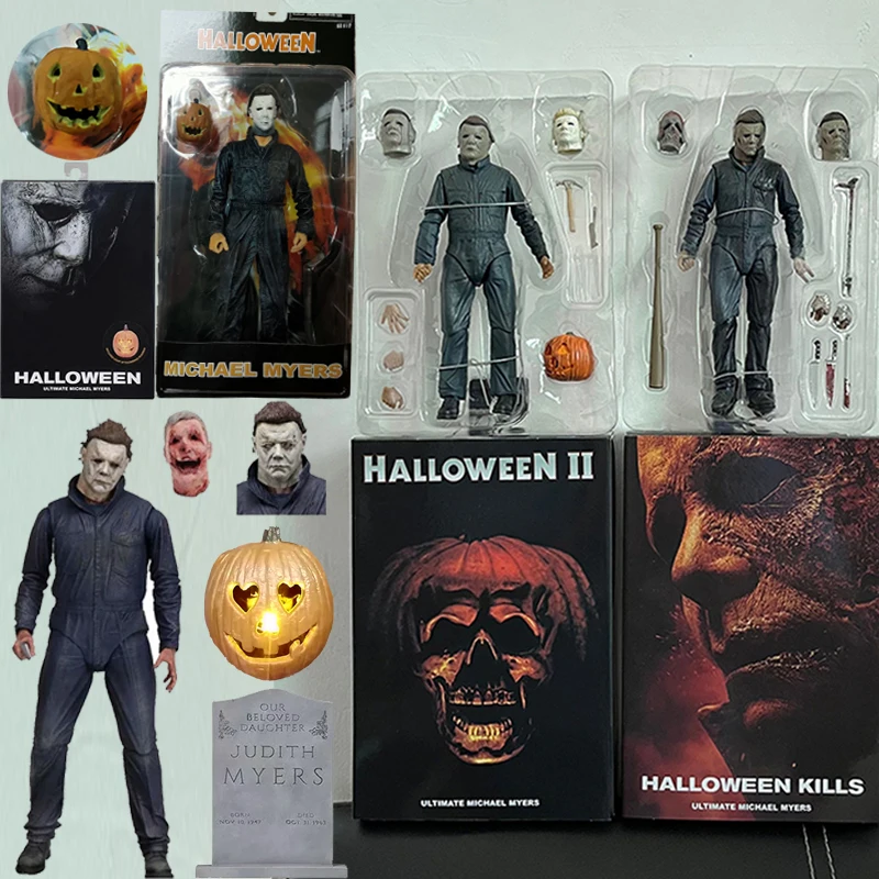 NECA Michael Myers Figure With LED Pumpkin Halloween Ultimate  Action Figure Toy - £28.72 GBP+
