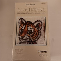 Caron Wonder Art P460 Tiger Cub 12" X 12" Latch Hook Kit Made In USA - $29.99