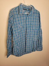 Perry Ellis Mens Long Sleeve Button Down Shirt Size XL - $8.59