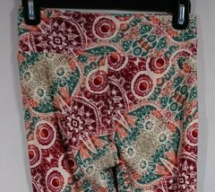 Lularoe One Size Leggings With Bright Colorful Floral Designs - $9.38