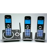 AT&T 3 HANDSET CONNECT TO CELL EXPANDABLE CORDLESS PHONE ANSWERING SYSTEM BLACK - $39.59
