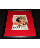 Vintage Coca Cola Delicious Beverage Framed 11x14 Poster Display Officia... - $34.64