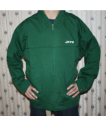 NEW YORK JETS POCKET PASS JACKET - MENS LARGE - PACKER GREEN - FRONT ZIPPER - $18.00