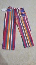 VTG Baby Guess 90s Striped AOP Jeans Size 6Y Toddler Denim Pants Made in... - $102.54
