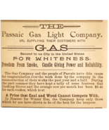 1895 Passaic Gas Light Company Victorian Advertisement Utility New Jerse... - $366.69 MXN