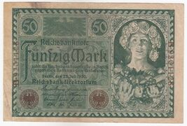 Germany, 50 Mark, 1920, P68, XF-
show original title

Original TextAllem... - $16.55