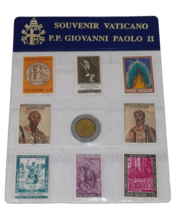 Souvenir Vaticano - P.P. Giovanni Paolo II Coin &amp; Stamp Set - $23.99