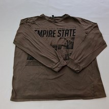 Fashion Nova EMPIRE STATE Women's Brown Cotton Blend Long Sleeve T-Shirt Size L image 11