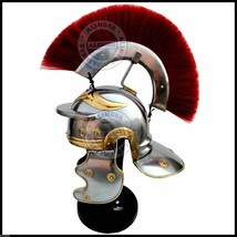 Medieval Roman Centurion Helmet, Fully Wearable best for Role Play Greek Costume - £77.64 GBP