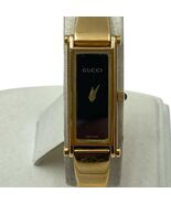Vintage GUCCI 1500L Gold Tone Horsebit Bangle Watch New Battery - $175.00