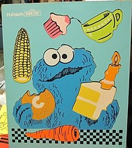 Puzzle Playskool  Wooden  Cookie Monster  1973 - £6.32 GBP