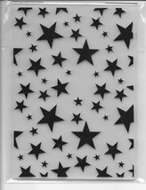 Stars Embossing Folder. App 10.5x15cm. Cardmaking Scrapbooking Crafts Em... - $6.31