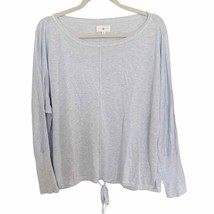 Lou &amp; Grey Light Blue Blousy Sweater Drawstring Hem - £29.41 GBP