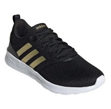 adidas Ladies&#39; Size 9 QT Racer 2.0 Sneaker Running Shoes, Black/Gold - $38.99