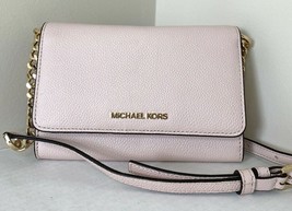 New Michael Kors Jet Set Travel Medium Phone Crossbody Powder Blush / Dust bag - £82.16 GBP