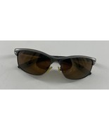 Sunglasses Half Wire Brown Lenses Mens Eyecare Eyewear Summer Casual - $11.76 CAD