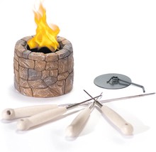 Weyland Mini Fireplace Indoor / Outdoor Portable Table Top Smores Maker Firepit - £36.62 GBP