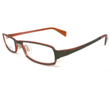 Lafont Issy &amp; LA Eyeglasses Frames AVENTURE 454 Dark Green Orange 52-18-130 - $93.42