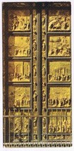 Italy Postcard Firenze Florence Baptistery Paradise Gate Ghiberti  2 3/4&quot; x 6&quot; - £3.97 GBP