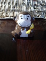 Childrens Monkey Toothbrush Holder Brown/White/Yellow-Brand New-SHIPS N ... - £17.79 GBP