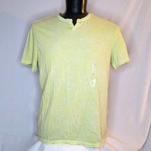 Men&#39;s Shirt INC International Concepts T-Shirt Yellow Large - $14.25