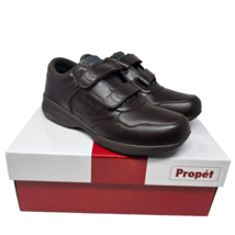 Propet Life Walker Strap Walking Men&#39;s 9.5 Brown Sneakers Athletic Shoes M3705BR - £57.74 GBP