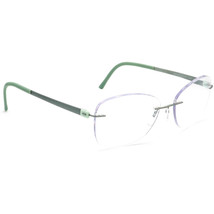 Silhouette Eyeglasses 4497 6054 5452 Titan Green Rimless Frame Austria 54-17 135 - £179.84 GBP